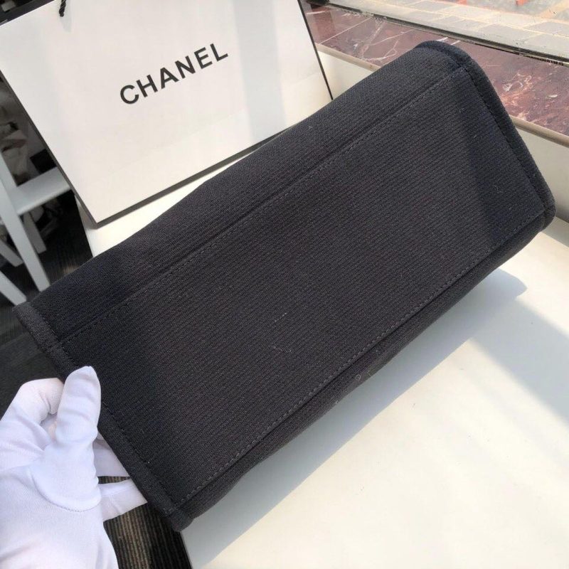CHL Deauville Tote Canvas Bag Black For Women, Women’s Handbags, Shoulder Bags 15in/38cm A66941 - Image 4
