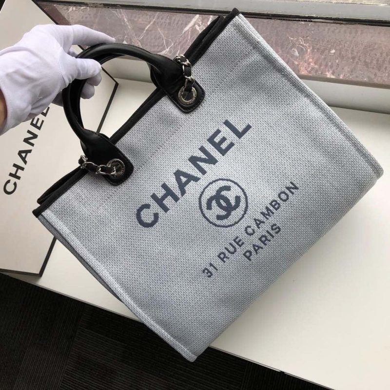 CHL Deauville Tote 38cm White Gray For WomA66941 - Image 5