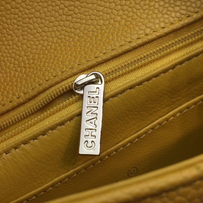 CHLMini Flap Bag Caviar Yellow For Women, Women’s Bags, Shoulder And Crossbody Bags 6.7in/17cm A35200 - Image 12