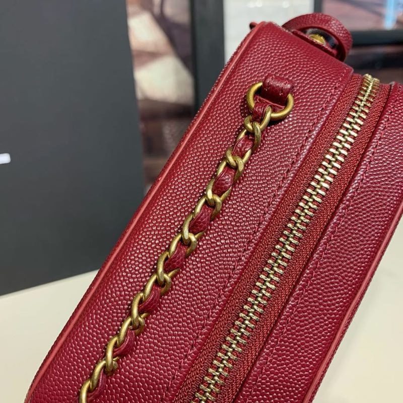 CHL Filigree Vertical Vanity Case Bag Burgundy For Women, Women’s Handbags, Shoulder And Crossbody Bags 6.7in/17cm - Image 6