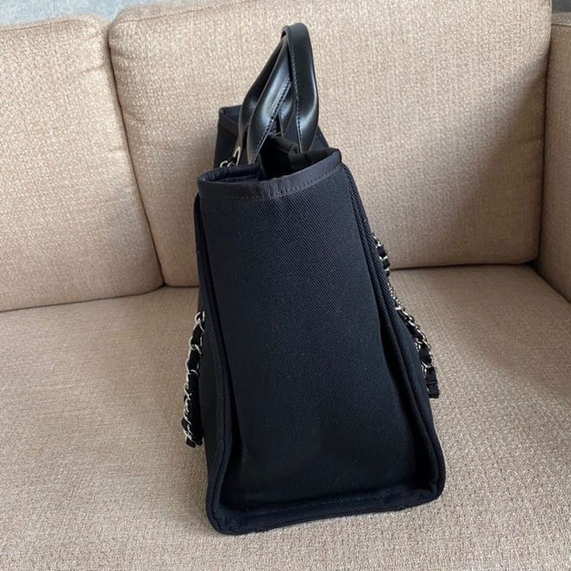 CHL Large Deauville Pearl Tote Bag Black For Women, Women’s Handbags, Shoulder Bags 15in/38cm A66941 - Image 8