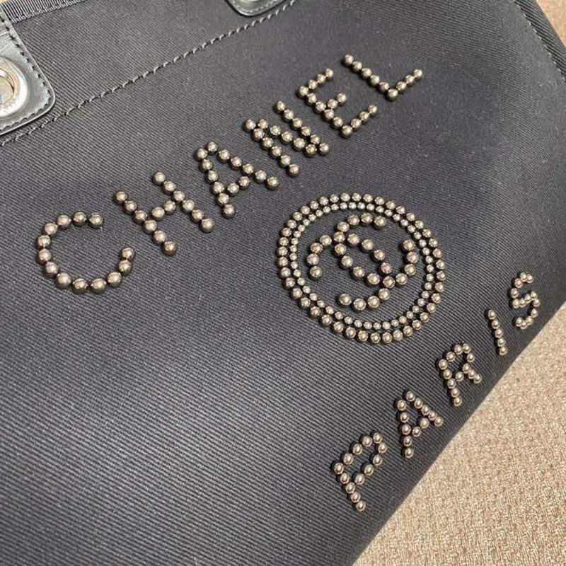 CHL Large Deauville Pearl Tote Bag Black For Women, Women’s Handbags, Shoulder Bags 15in/38cm A66941 - Image 5