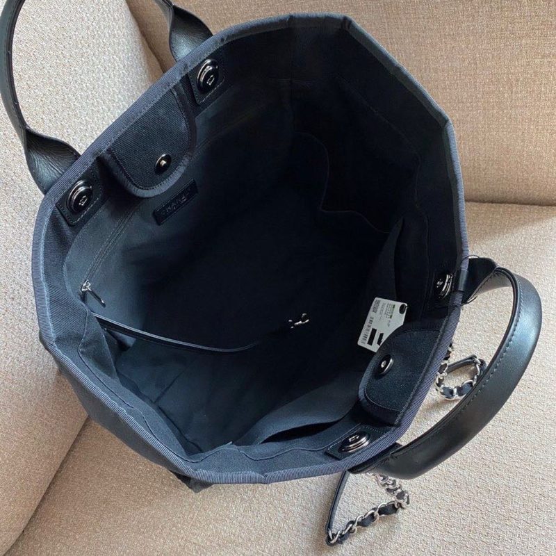 CHL Large Deauville Pearl Tote Bag Black For Women, Women’s Handbags, Shoulder Bags 15in/38cm A66941 - Image 12