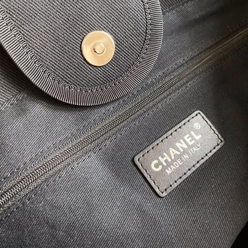 CHL Large Deauville Pearl Tote Bag Black For Women, Women’s Handbags, Shoulder Bags 15in/38cm A66941 - Image 11