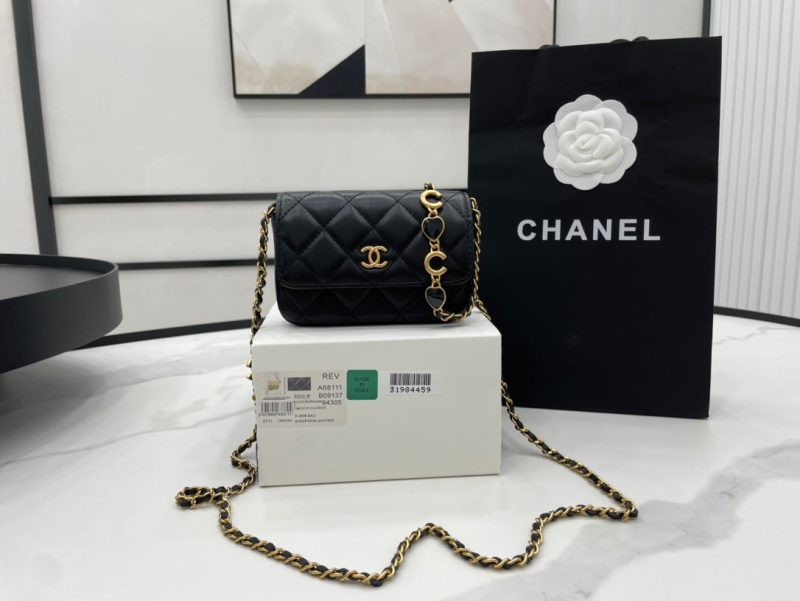 CHLMini Flap Bag Black For Women, Women’s Bags 7.5in/19cm - Image 6