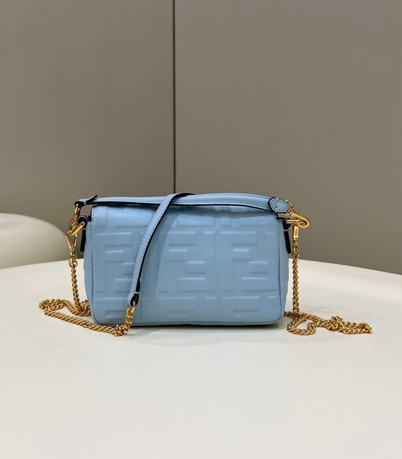 FI Baguette Blue For Women, Women’s Handbags, Shoulder And Crossbody Bags 7.5in/19cm FF 8BS017 - Image 3