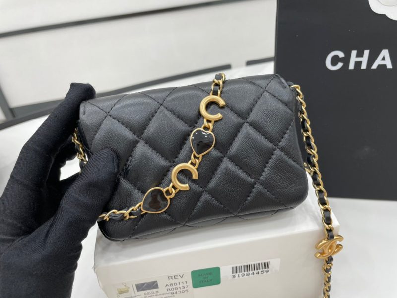 CHLMini Flap Bag Black For Women, Women’s Bags 7.5in/19cm - Image 4