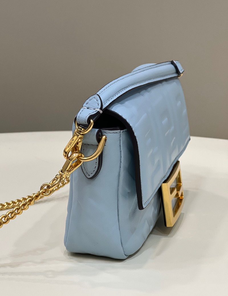 FI Baguette Blue For Women, Women’s Handbags, Shoulder And Crossbody Bags 7.5in/19cm FF 8BS017 - Image 4