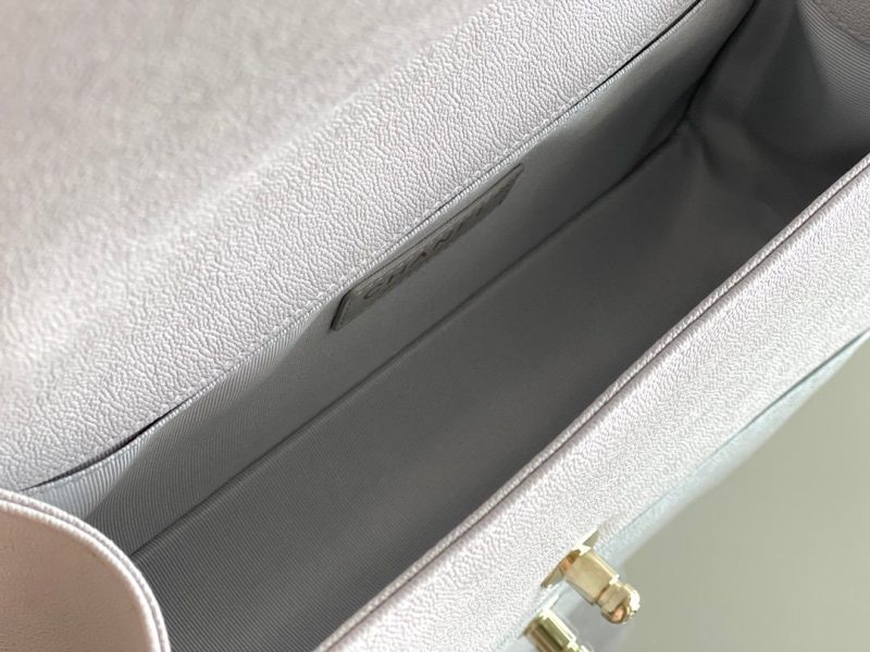 CHLMedium Classic Flap Bag 25cm Grey For WomA67086 - Image 7