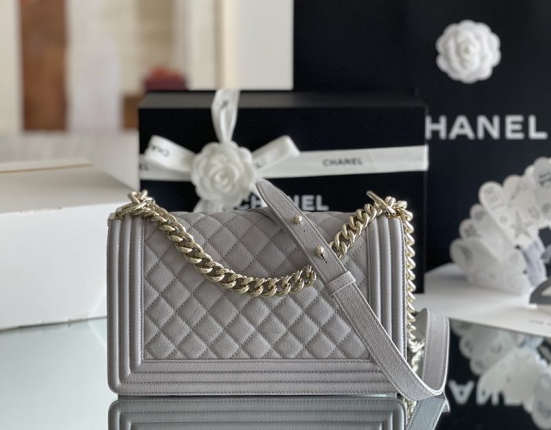 CHLMedium Classic Flap Bag 25cm Grey For WomA67086 - Image 2