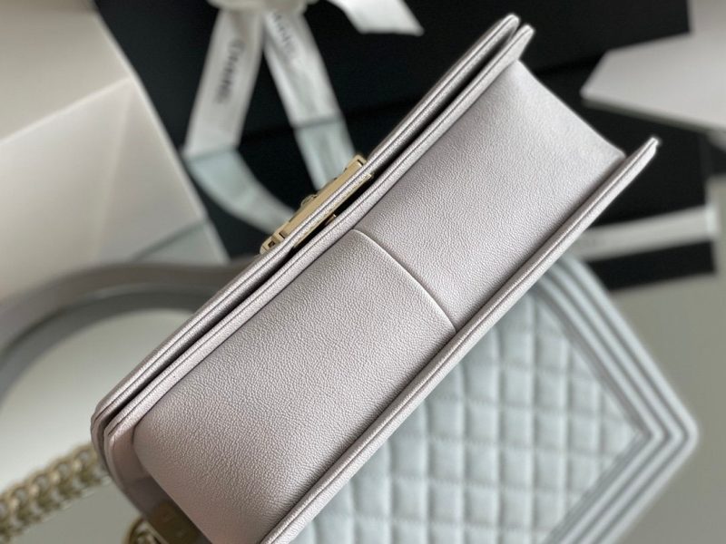 CHLMedium Classic Flap Bag 25cm Grey For WomA67086 - Image 9