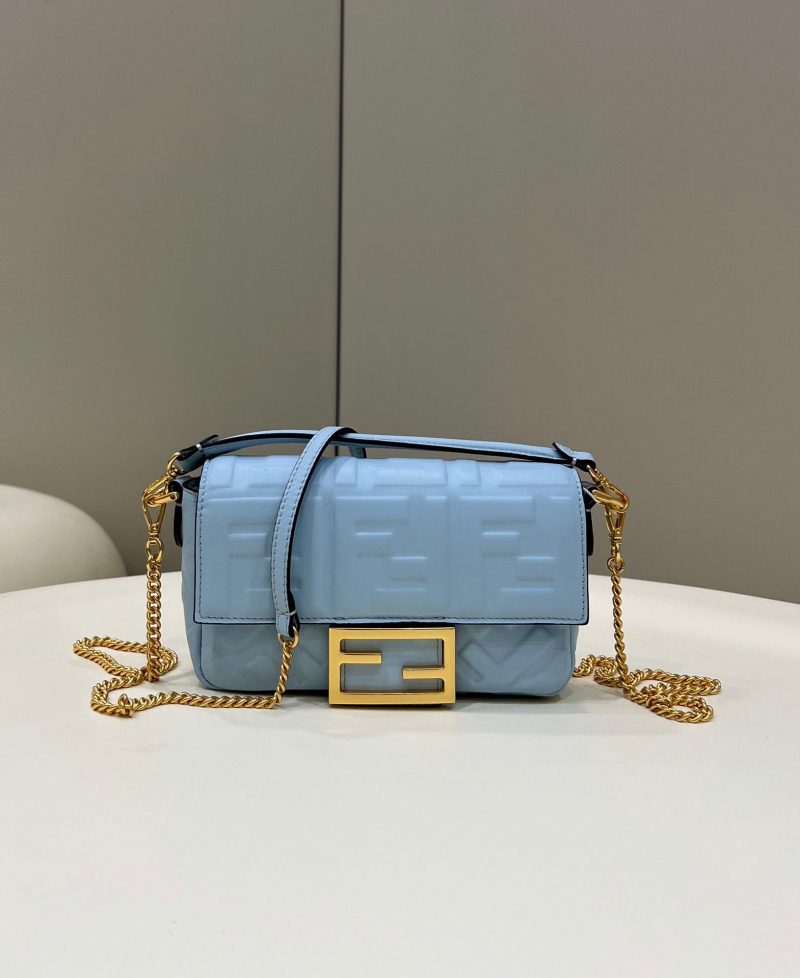 FI Baguette Blue For Women, Women’s Handbags, Shoulder And Crossbody Bags 7.5in/19cm FF 8BS017