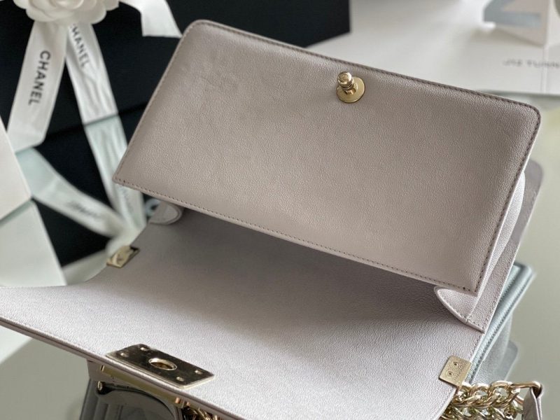 CHLMedium Classic Flap Bag 25cm Grey For WomA67086 - Image 8