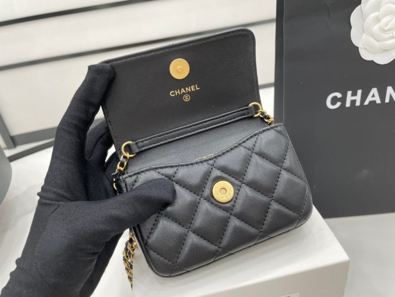 CHLMini Flap Bag Black For Women, Women’s Bags 7.5in/19cm - Image 7