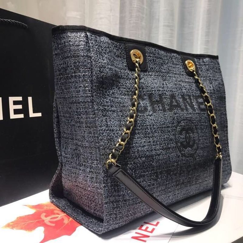 CHL Deauville Chain Shoulder Tote Bag Dark Grey For Women, Women’s Handbags, Shoulder Bags 13.3in/34cm A66939 - Image 7