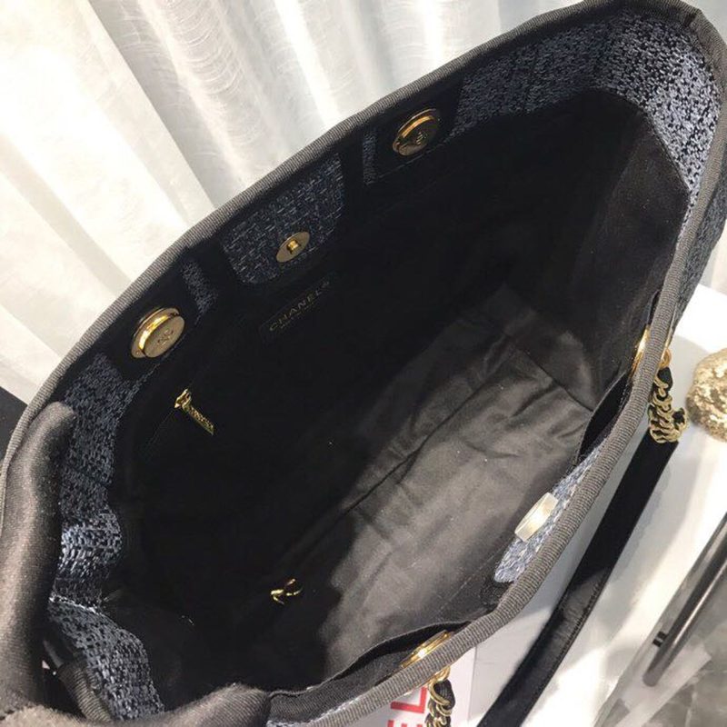 CHL Deauville Chain Shoulder Tote Bag Dark Grey For Women, Women’s Handbags, Shoulder Bags 13.3in/34cm A66939 - Image 6