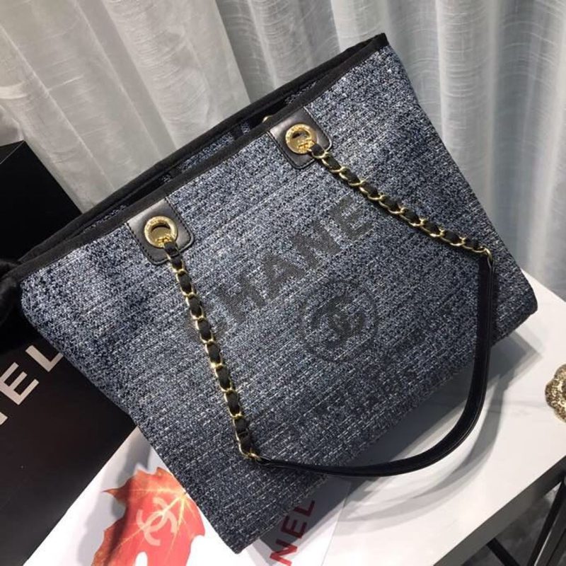 CHL Deauville Chain Shoulder Tote Bag Dark Grey For Women, Women’s Handbags, Shoulder Bags 13.3in/34cm A66939 - Image 8