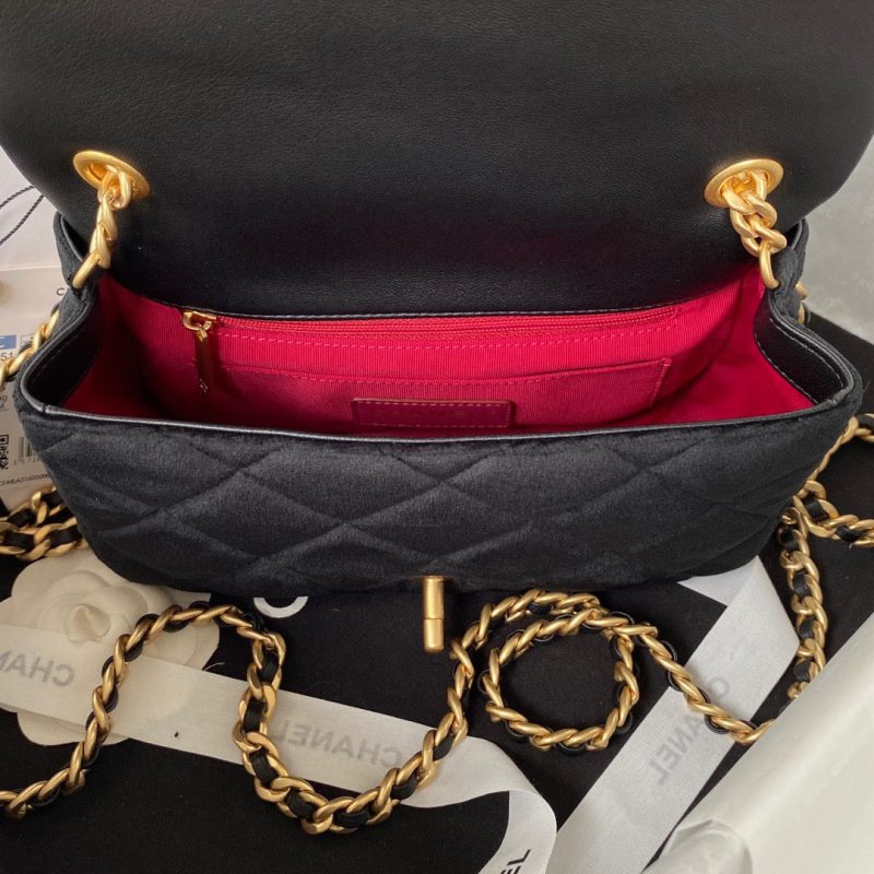 CHL Flap Bag Gold Hardware Black For Women, Women’s Handbags, Shoulder Bags 9.4in/24cm AS3451 - Image 5