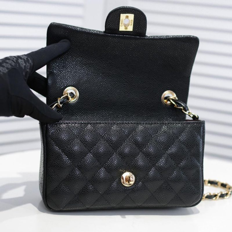 CHLMini Flap Bag Black For Wom7.8in/20cm A69900 - Image 3