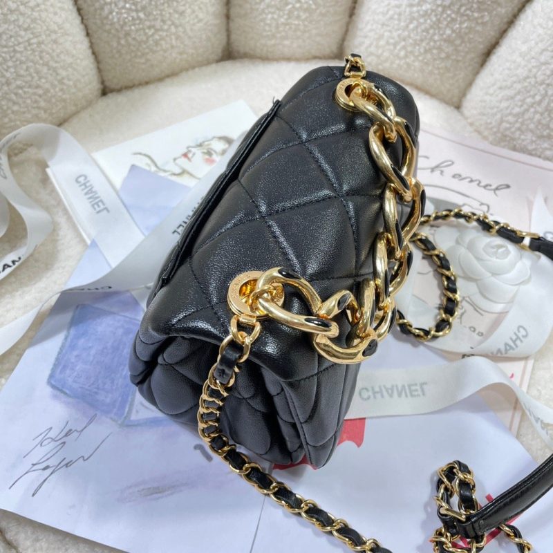 CHLMini Flap Bag Gold Hardware Black For Women, Women’s Handbags, Shoulder Bags 6.7in/17cm AS3365 - Image 6