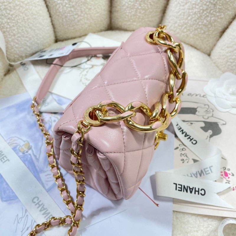 CHLMini Flap Bag Gold Hardware PiNike For Women, Women’s Handbags, Shoulder Bags 6.7in/17cm AS3365 - Image 4