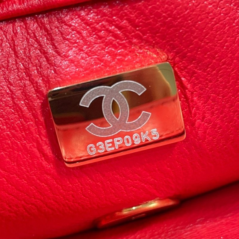 CHLMini Flap Bag Gold Hardware Red For Women, Women’s Handbags, Shoulder Bags 6.7in/17cm AS3365 - Image 5