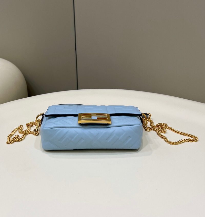 FI Baguette Blue For Women, Women’s Handbags, Shoulder And Crossbody Bags 7.5in/19cm FF 8BS017 - Image 6