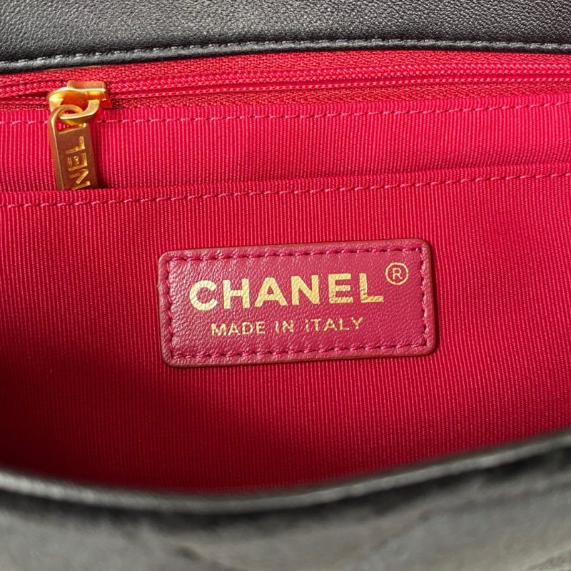 CHL Flap Bag Gold Hardware Black For Women, Women’s Handbags, Shoulder Bags 9.4in/24cm AS3451 - Image 3
