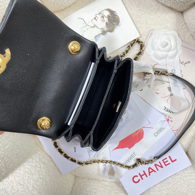CHLMini Flap Bag Gold Hardware Black For Women, Women’s Handbags, Shoulder Bags 6.7in/17cm AS3365 - Image 4