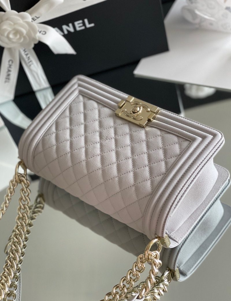 CHLMedium Classic Flap Bag 25cm Grey For WomA67086 - Image 3