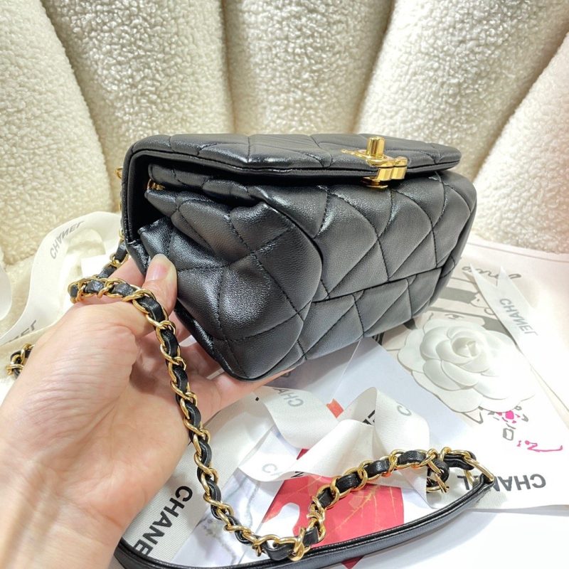 CHLMini Flap Bag Gold Hardware Black For Women, Women’s Handbags, Shoulder Bags 6.7in/17cm AS3365 - Image 3