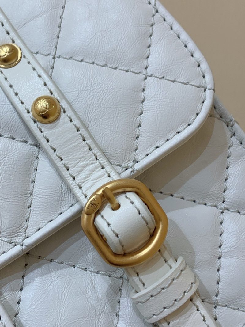 CHL Co Co Shoulder Bag Gold Chain White For Wom9.8in/25cm - Image 6